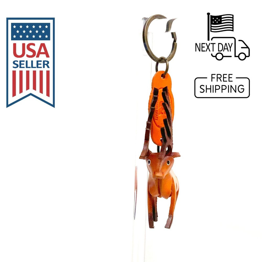 Elk Handmade Leather Keyring