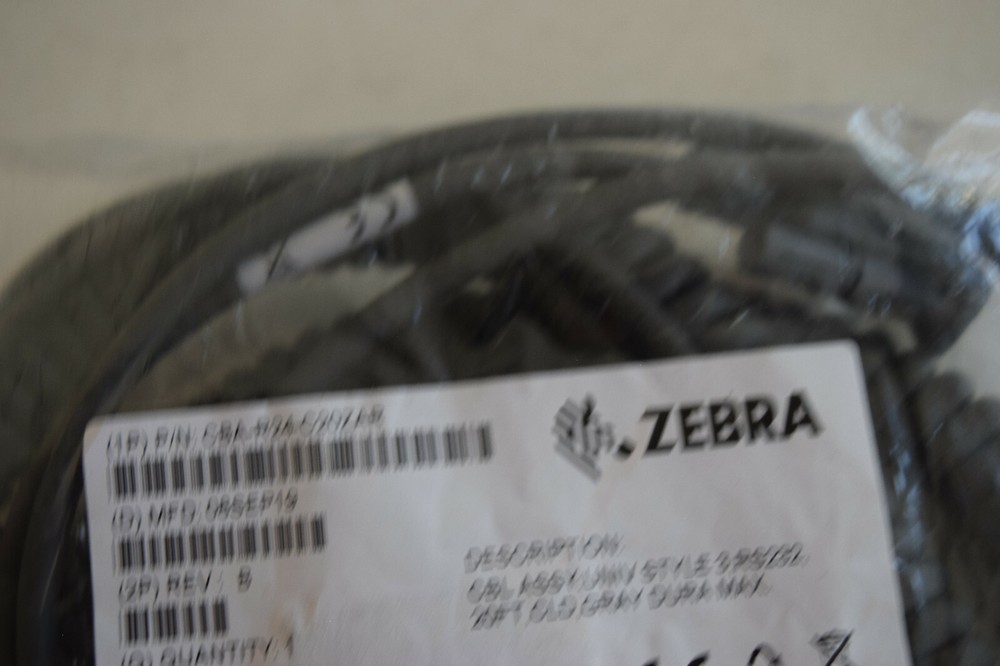 Zebra CBA-R24-C20ZAR 20ft, RS232 Cable Fujitsu T POS coiled cable
