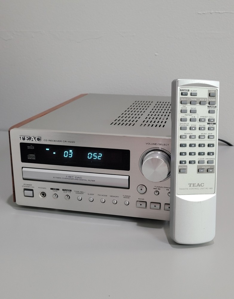 TEAC CD RECEIVER CR-H220 + Original Remote - ✅️ TESTED WORKING ✅️ / SEE DETAILS