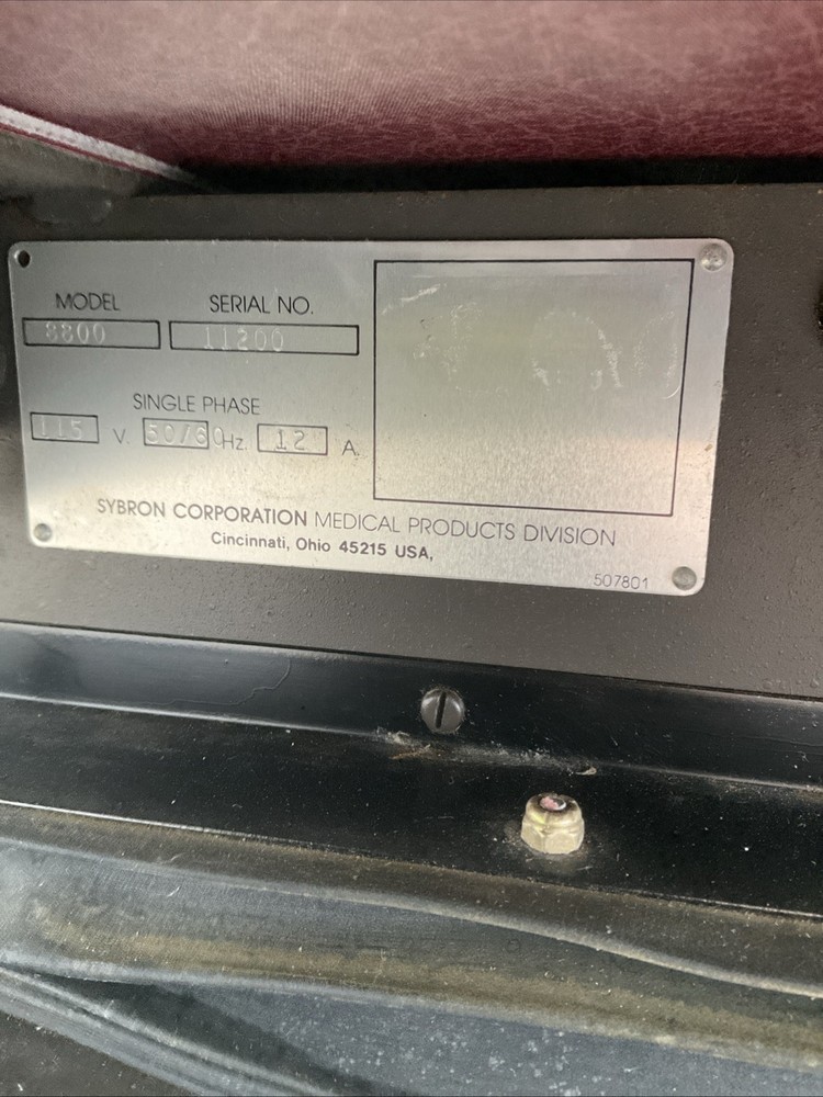 Ritter Sybron 8525 Procedure Chair Tested