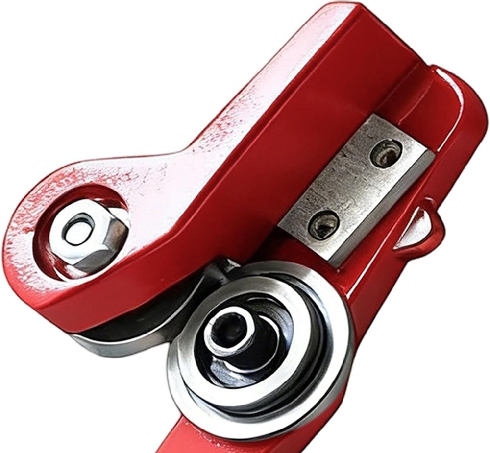 Sheet Metal Cutter - Heavy Duty Hand Pull Tool, Double Wheel Slitter, Adjustable