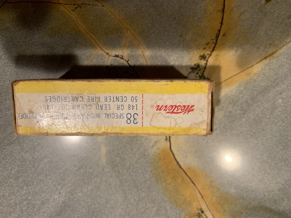 Vintage Western 38 Special Ammunition Box Empty With Insert
