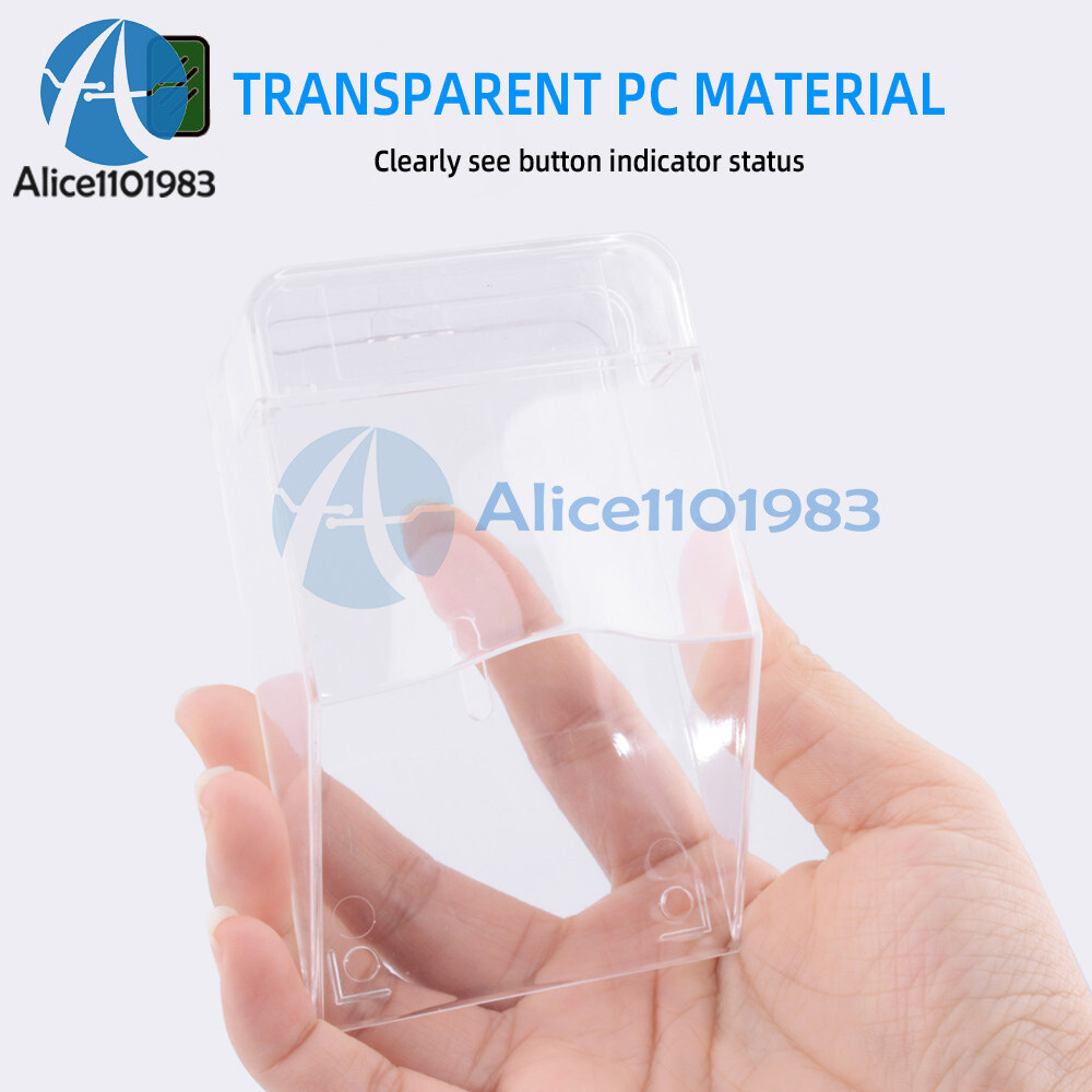 Universal Transparent Doorbell Case Waterproof Cover Rain Proof Button PC