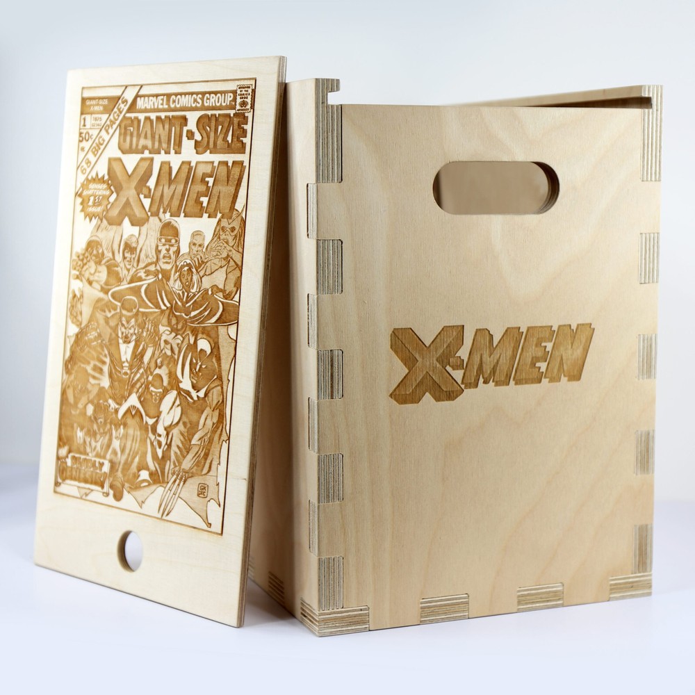 X-MEN Marvel Timber Comic Storage Box *Comics Not Included