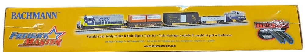 N Scale Bachmann 24022 CSX Freightmaster Train Set w/E-Z Track