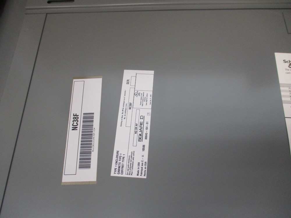 SQUARE D NC38F, FLUSH FRONT, PANELBOARD COVER / TRIM, NEW