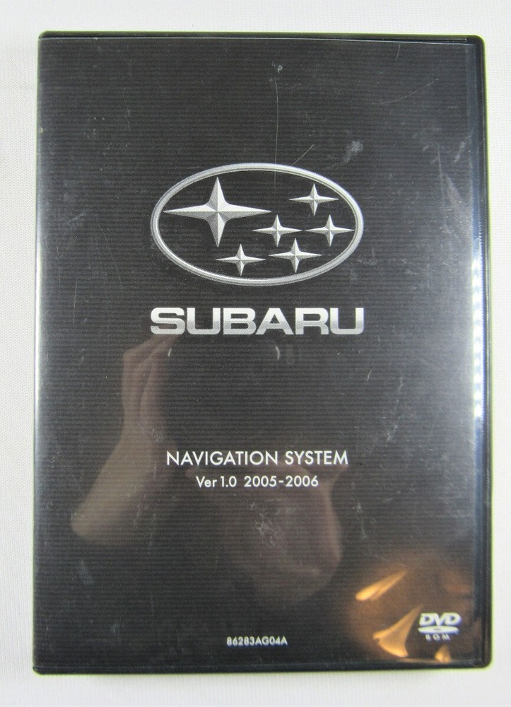 Subaru Navigation System Disc Ver 1.0 2005-2006 86283AG04A