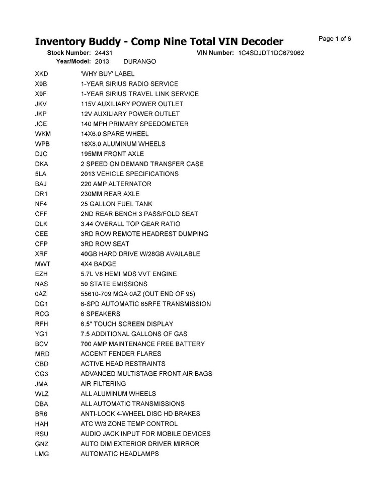 Used Blind Spot Detection System Warning Control Module fits: 2013 Dodge Durango