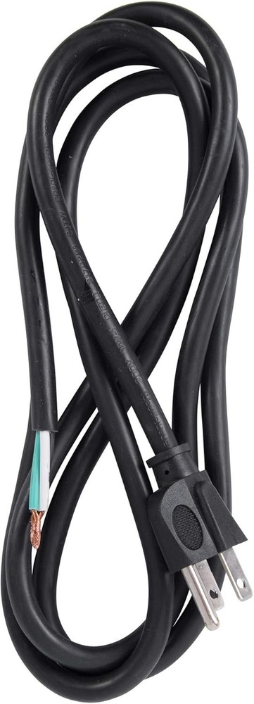 Versatile 6ft 3-Wire 15A Appliance Power Cord - Efficient & Easy Replacement