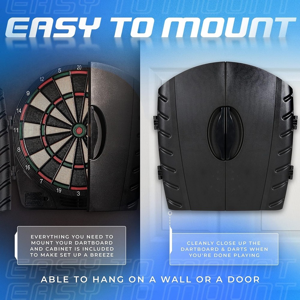 Electronic Dart Board Sets - Soft Tip Electric Dartboard with Digital Scorebo...