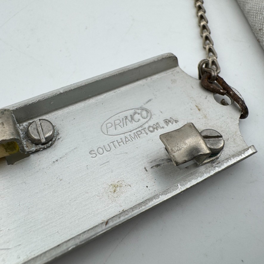 Vintage Wet Bulb Hygrometer Princo Aluminum Sleeve Leather Case