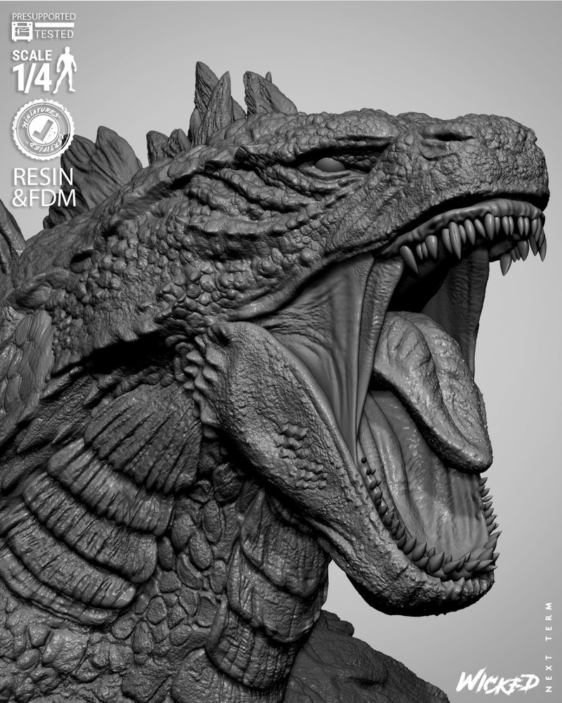 Godzilla Resin Bust Model Kit Unpainted/Unassembled