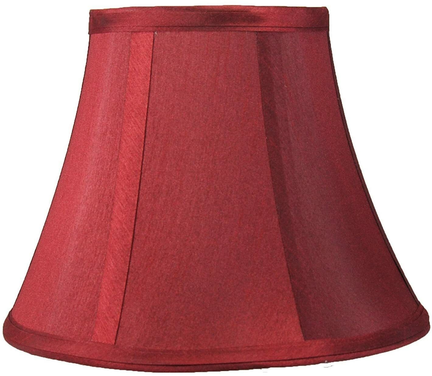 Softback Bell Lampshade, Faux Silk, 5"x 9"x 7",  Spider-Fitter, Many colors