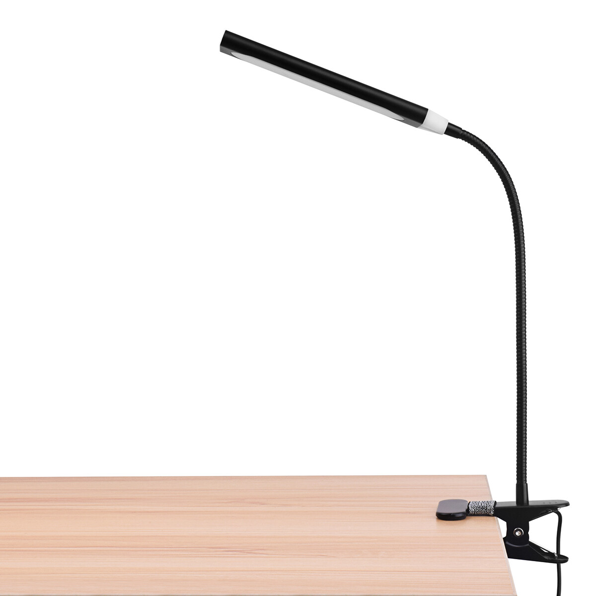 LED Desk Lamp Gooseneck Adjustable Lamp with Clamp Eye-Caring Reading Desk Light