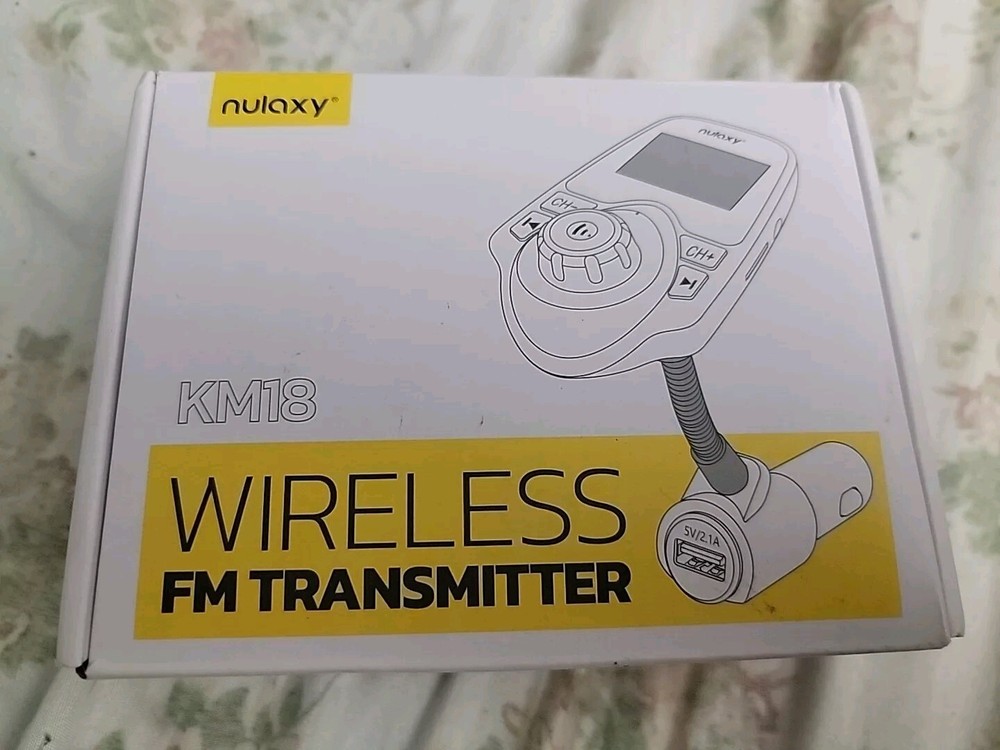 Nulaxy Wireless In-Car Bluetooth FM Transmitter Radio Adapter Car Kit W 1.44"