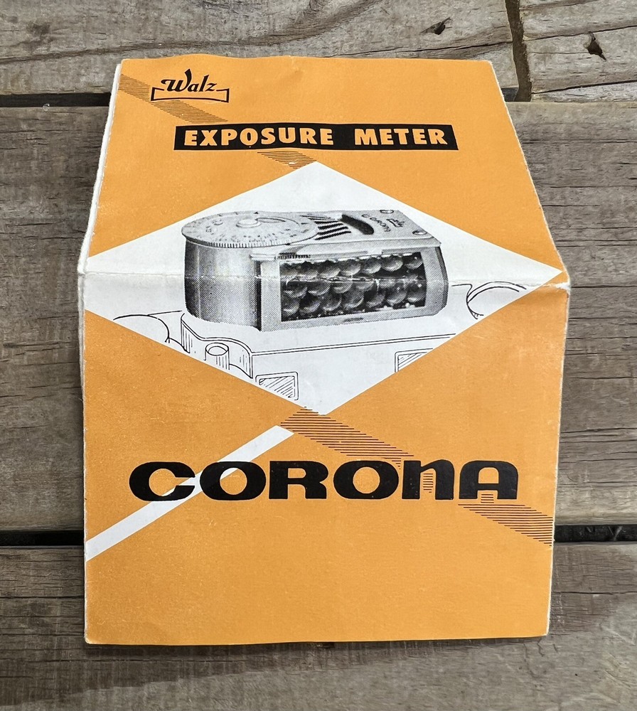 Walz Corona Exposure Meter Original Case, Box & Paperwork Sold AS-IS Untested