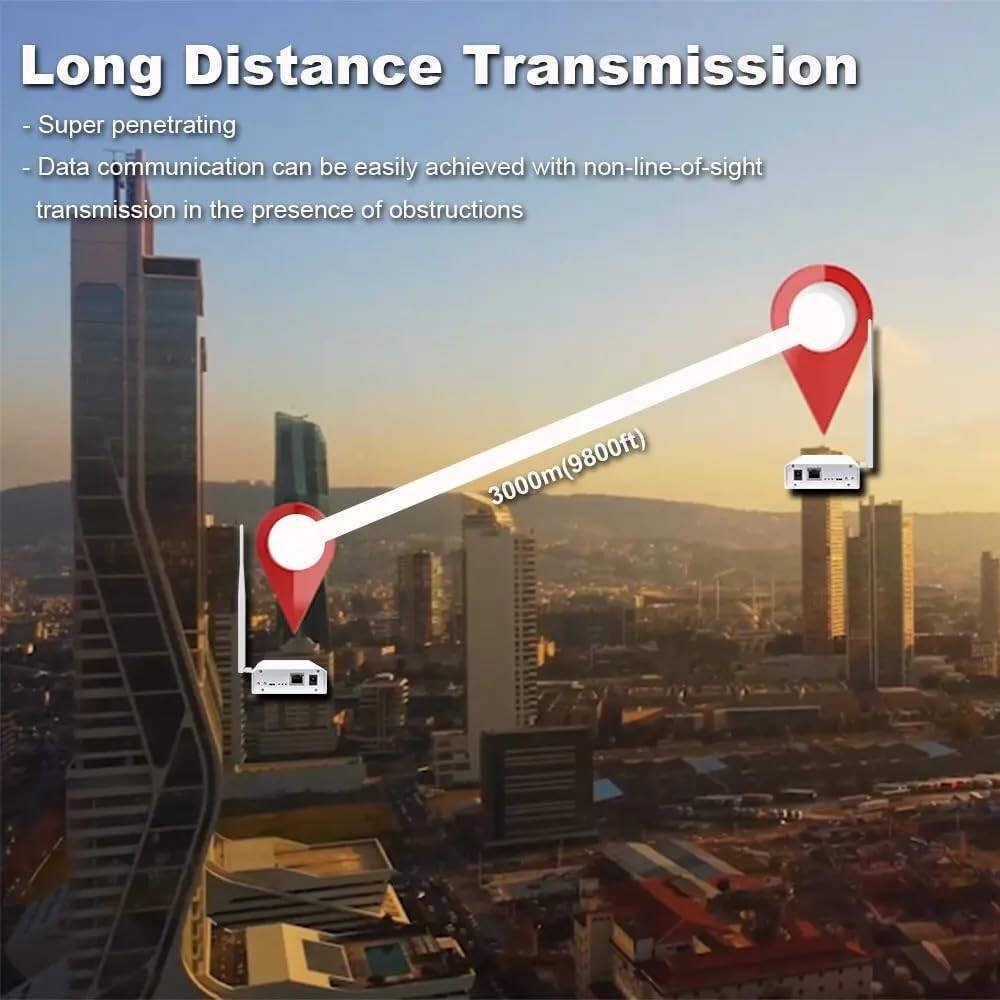 WiFi Halow Wireless Bridge Enhanced Version for 3km Long Distance Transmission