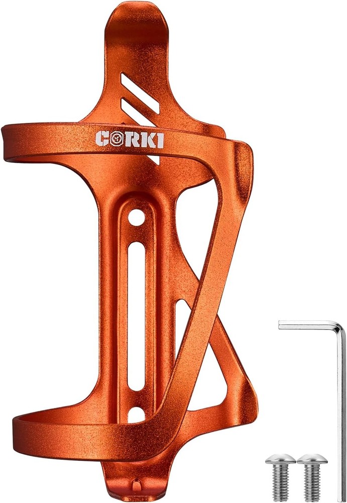 Corki Cycles Right Side Load Water Bottle Cage, Right-1Pack, Orange