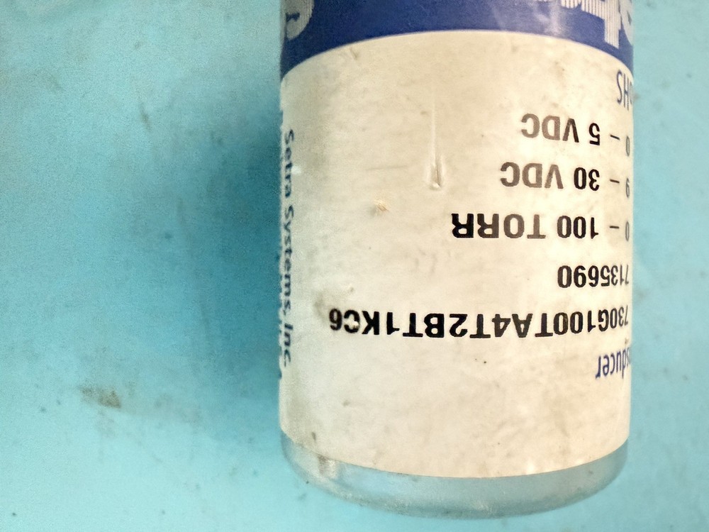 Setra Systems 730 Vacuum Capacitance Manometer 0-100 Torr Pressure Transducer 0-