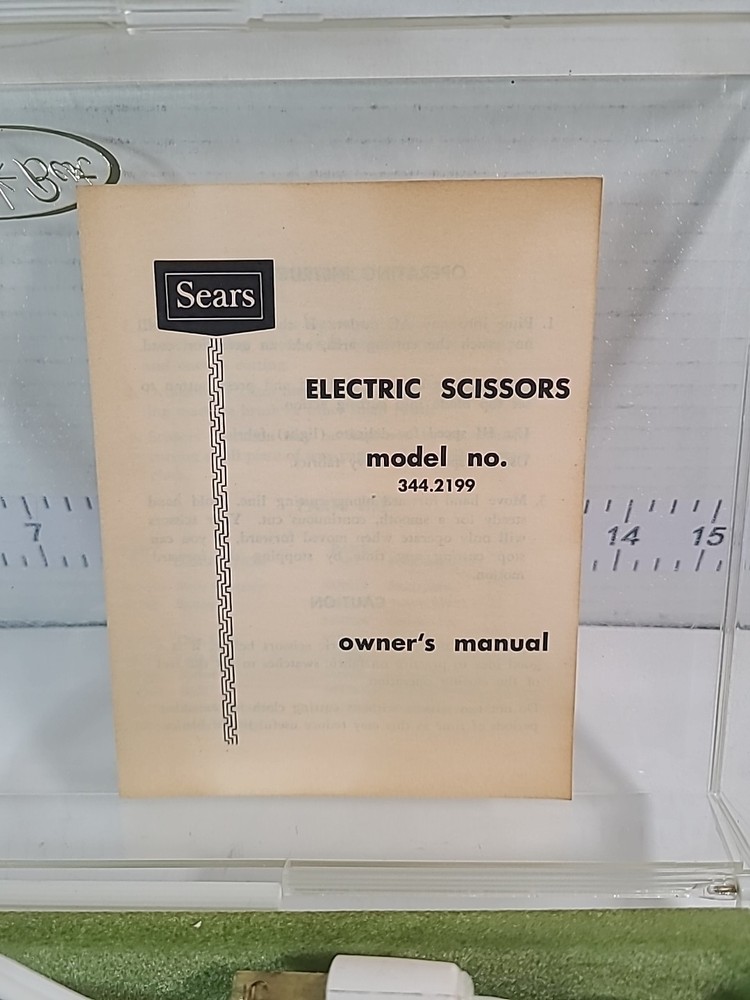 VTG Sears Best 2 Speed Electric Scissors With Light & Case Model 3442199 Tested