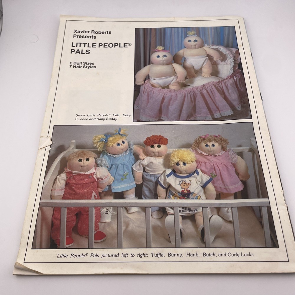 Xavier Roberts Little People Pals Cabbage Patch Doll Pattern Book 1982 #7546