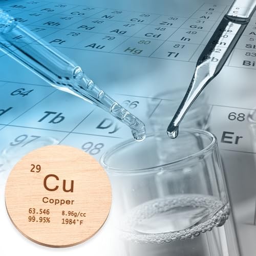 Copper Disc, 1 inch Cu Density Circle Sheets Plates High Density 1inch cu