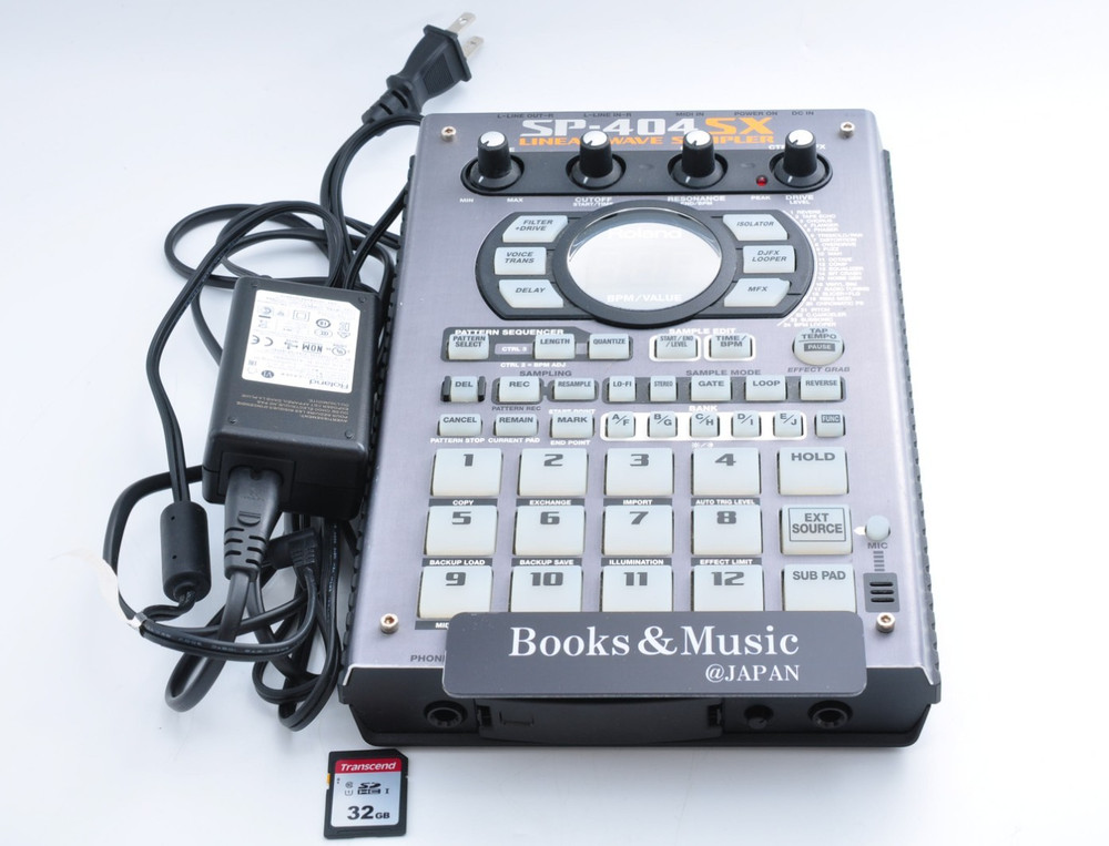 Roland SP-404SX Linear Wave Sampler 2020 w/Adapter + SD Card Working E8L2327