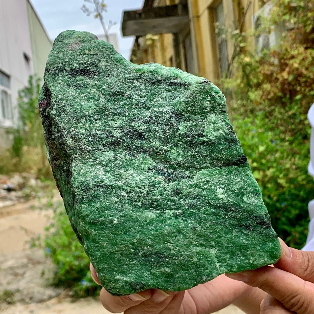 3.77LB Natural green Ruby zoisite (anylite) crystal sample Healing