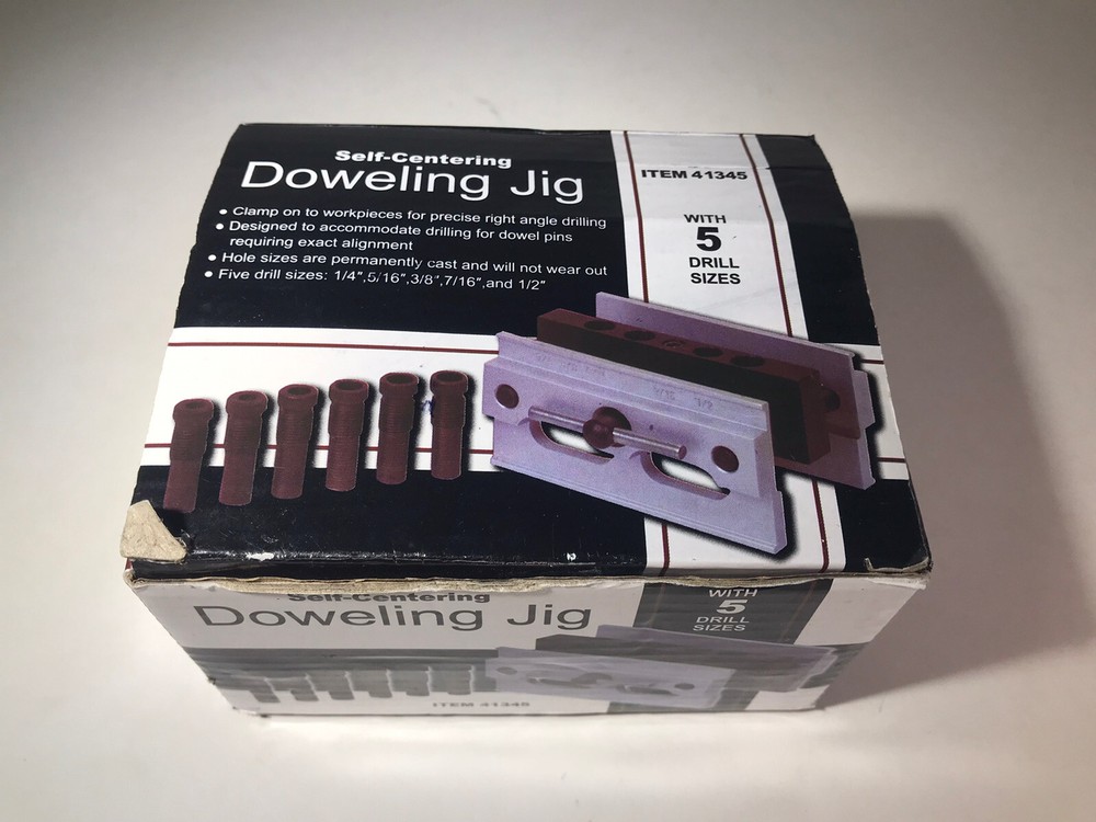 Self Centering Doweling Jig ~ 41345 ~ Precise Drilling Guide ~ Dowel Clamp Tool