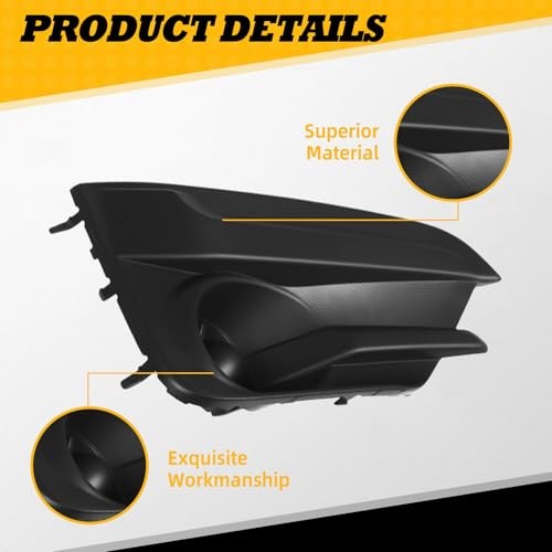 Pair Fog Light Cover Bezel Compatible with 2017-2019 Impreza Front Left Right
