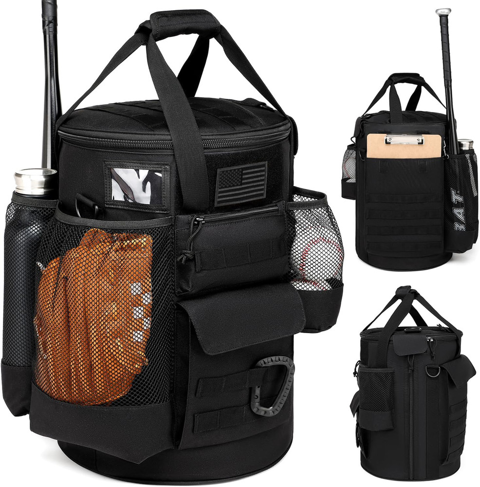 Baseball Bucket Bag Baseball Coaching Accessories Organizer Tactical Style Softb