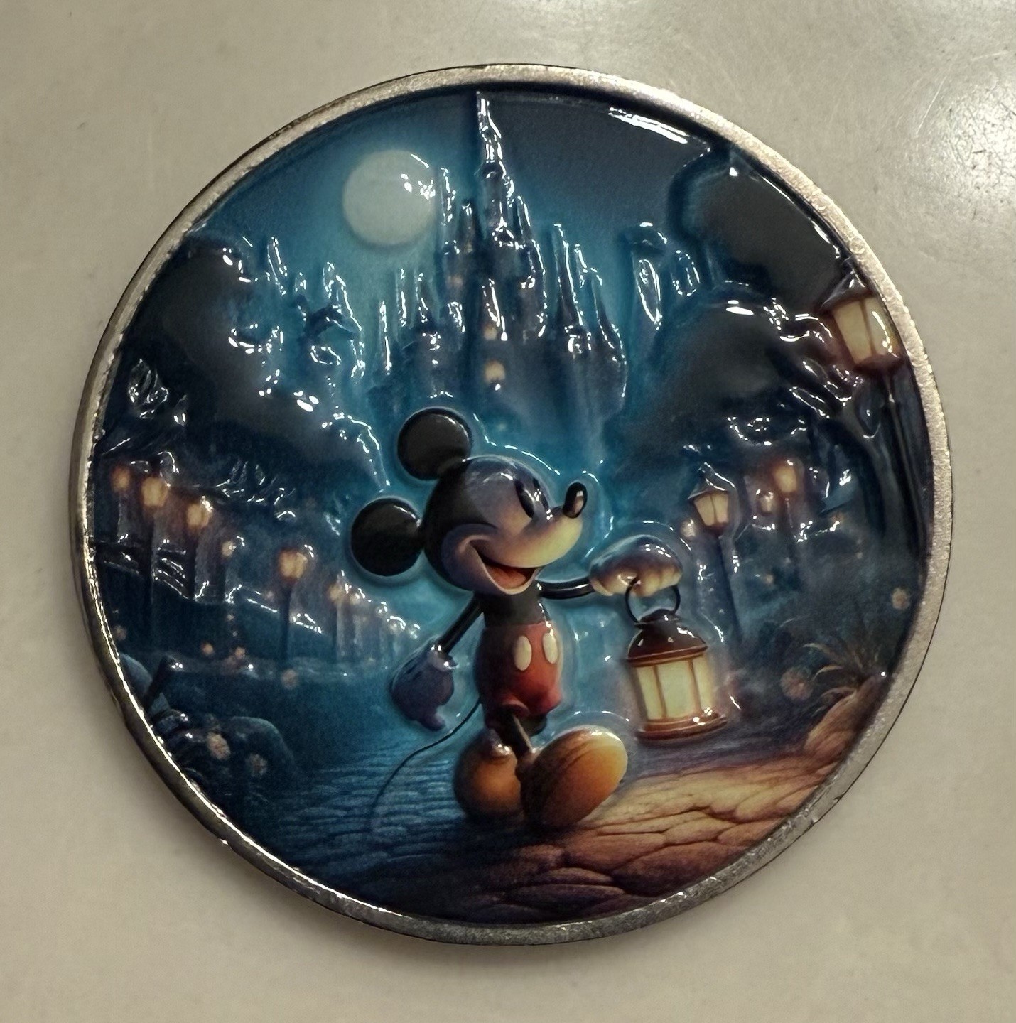 Disney Security Challenge Coin. Character Created Coin