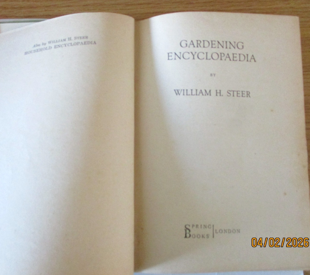 Gardening Encyclopaedia William H. Steer Spring Books