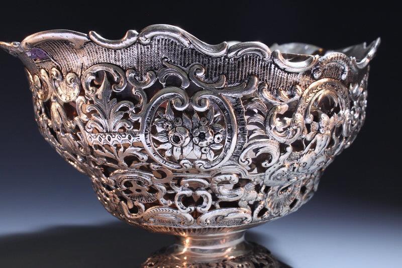 Eastern European silver Repousse Dish.