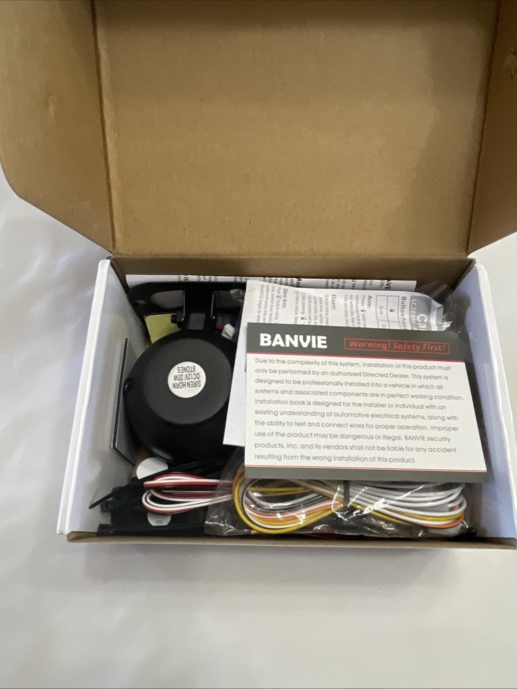 BANVIE Car Alarm System, Security Antitheft Alarm Systems with Keyless Entry