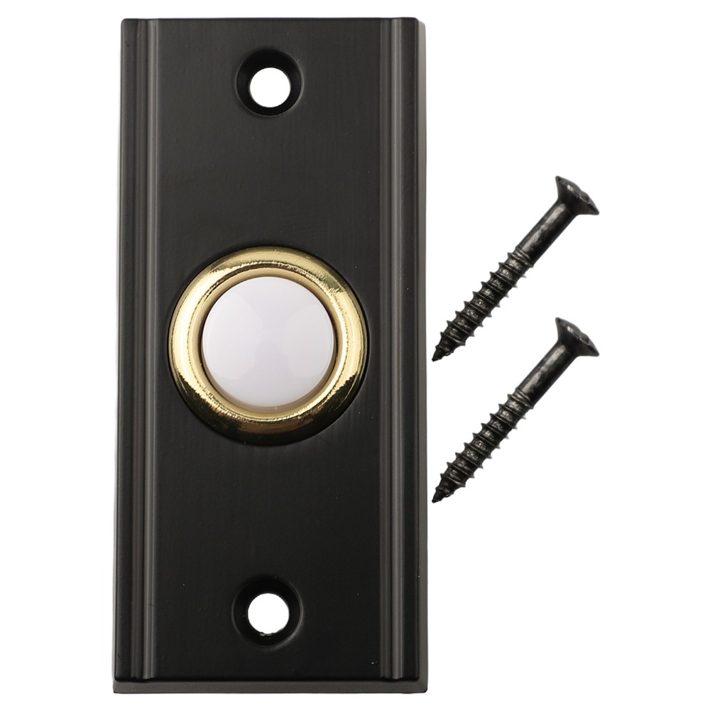 Sturdy Metal LED Doorbell Button Rectangular Shape Energy Efficient Lighting