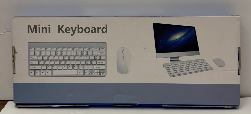 NEW Wireless Mini Ultra thin Keyboard & Mouse Black