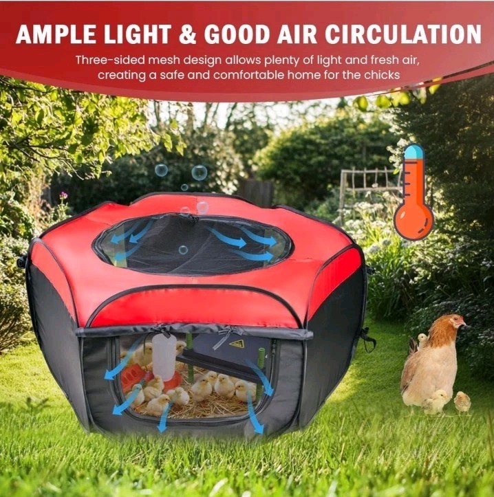 Chicken Brooder Box for Chick Starter Kit - 10 * 12inch Brooder Heating Plate...