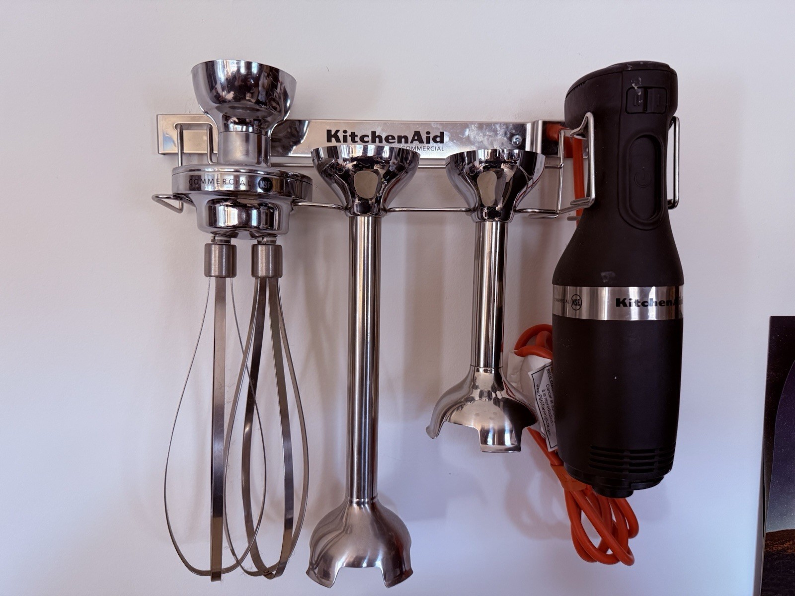 KitchenAid Commercial Immersion Blender Set – Attachments + Wall Mount
