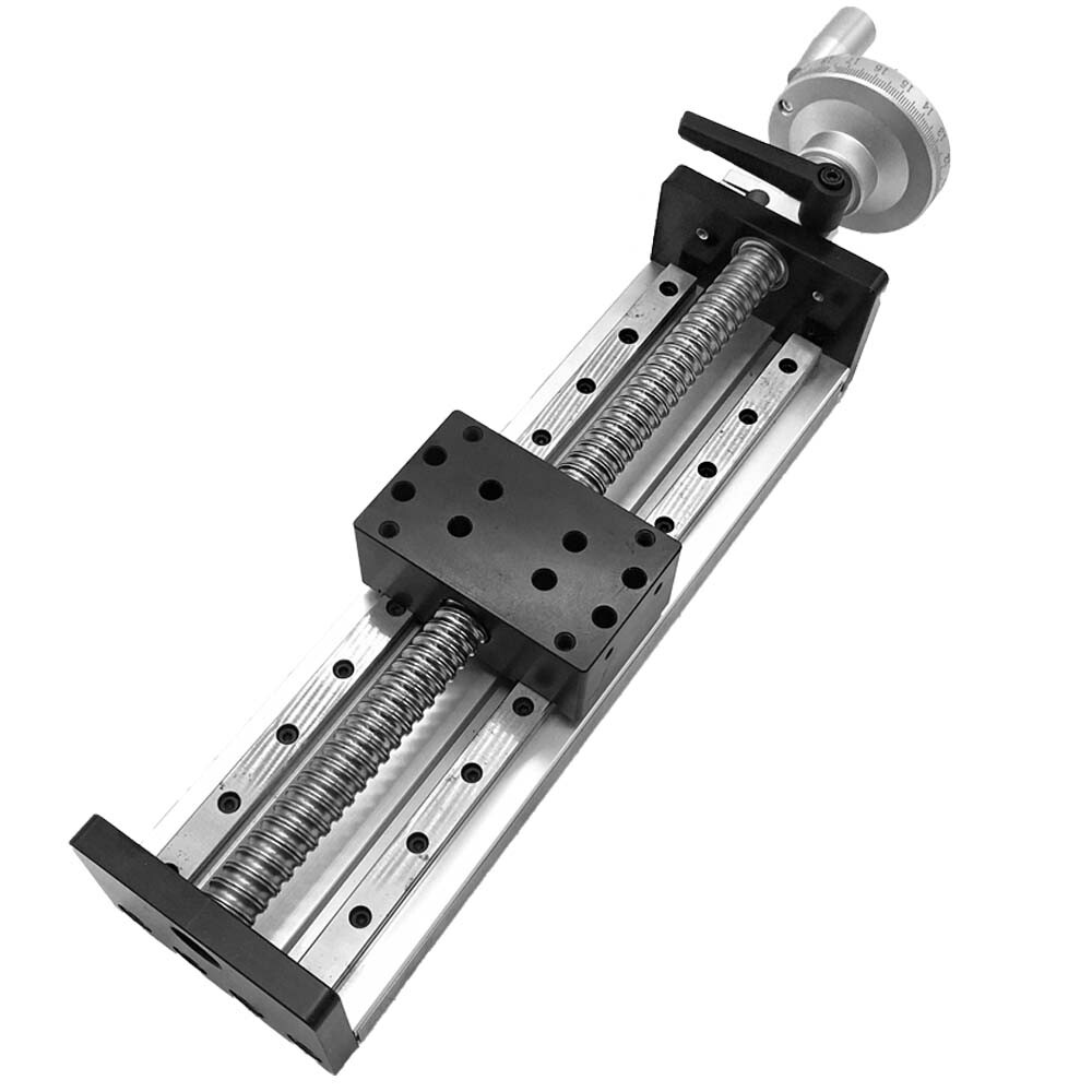 Nema23 Slide Table Linear Rail Motion System Ball Screw 132lb Load 100-300mm
