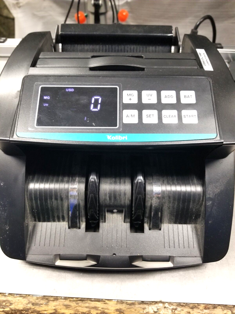 KOLIBRI Money Counter Machine Advanced Counterfeit Detection LCD Display