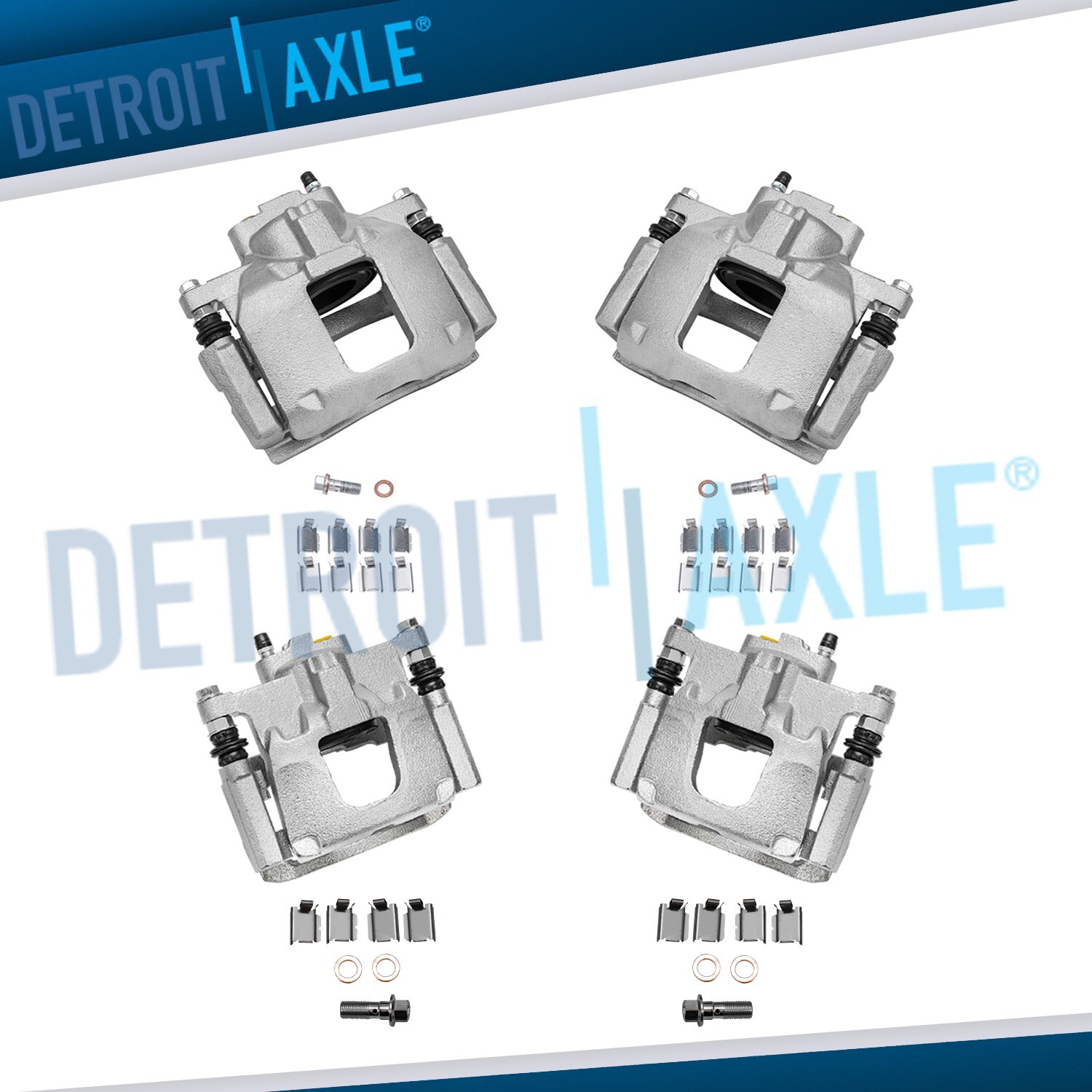 Front & Rear Disc Brake Calipers w/ Bracket for 2008 - 2017 Jeep Wrangler Nitro