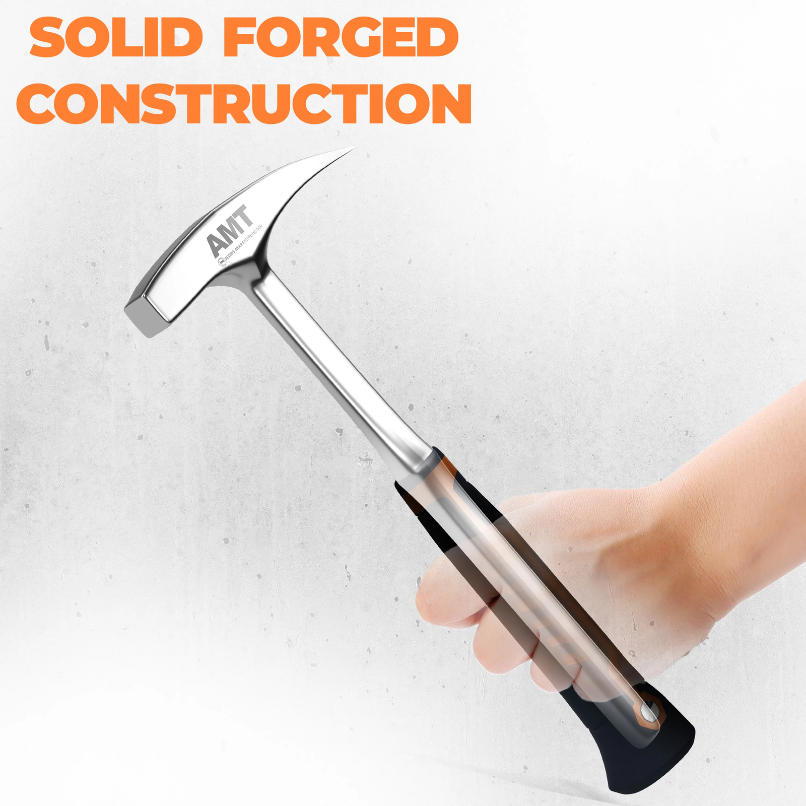 American Mutt Tools Rock Hammer – Heavy Duty 22oz Rock Pick Hammer – Geology Ham