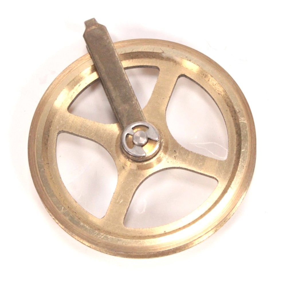 Brass Clock Pulley for Cable Clock 1-3/4 Inches - YP96