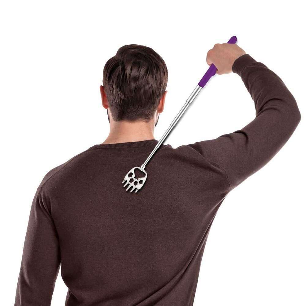 6Pack Telescoping Back Scratcher Extendable Metal Back Scratcher for Itch Relief