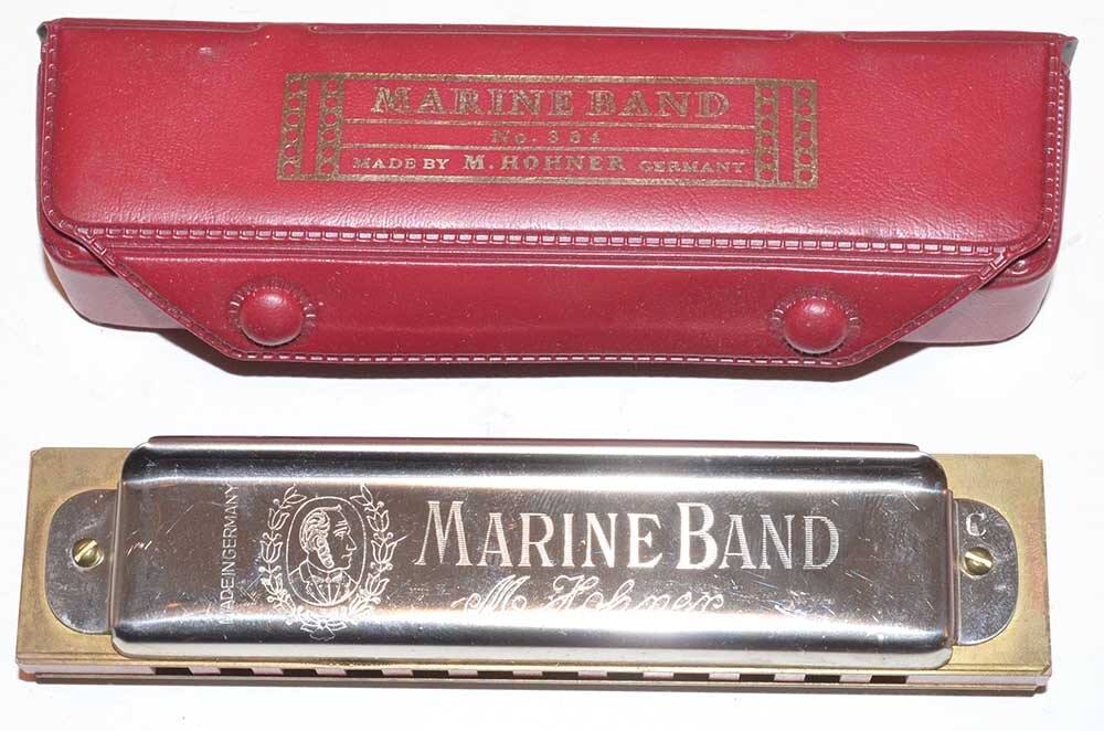 Vintage Hohner Marine Band Harmonica - Made in Germany