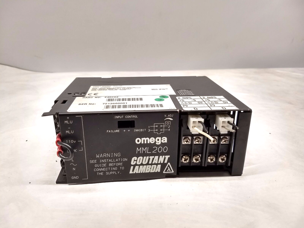 Omega Coutant Lambda MML 200 Power Supply 4.5A, Part No. E40282