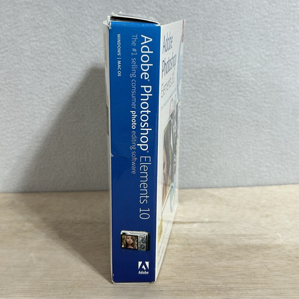 Adobe Photoshop Elements 10 for PC Mac Open Package