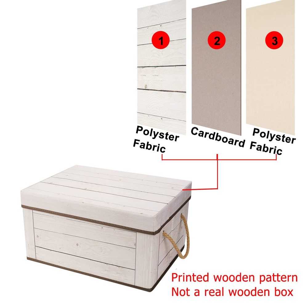 Memory for Keepsake, Decorative Storage Boxes with Lids and Handles for Stora...