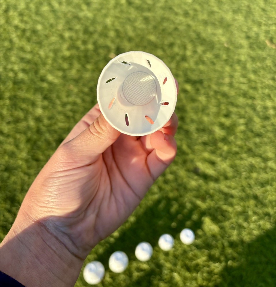 Simulator Golf Tees TPU 3D Printed - Set of 6 Different Sizes